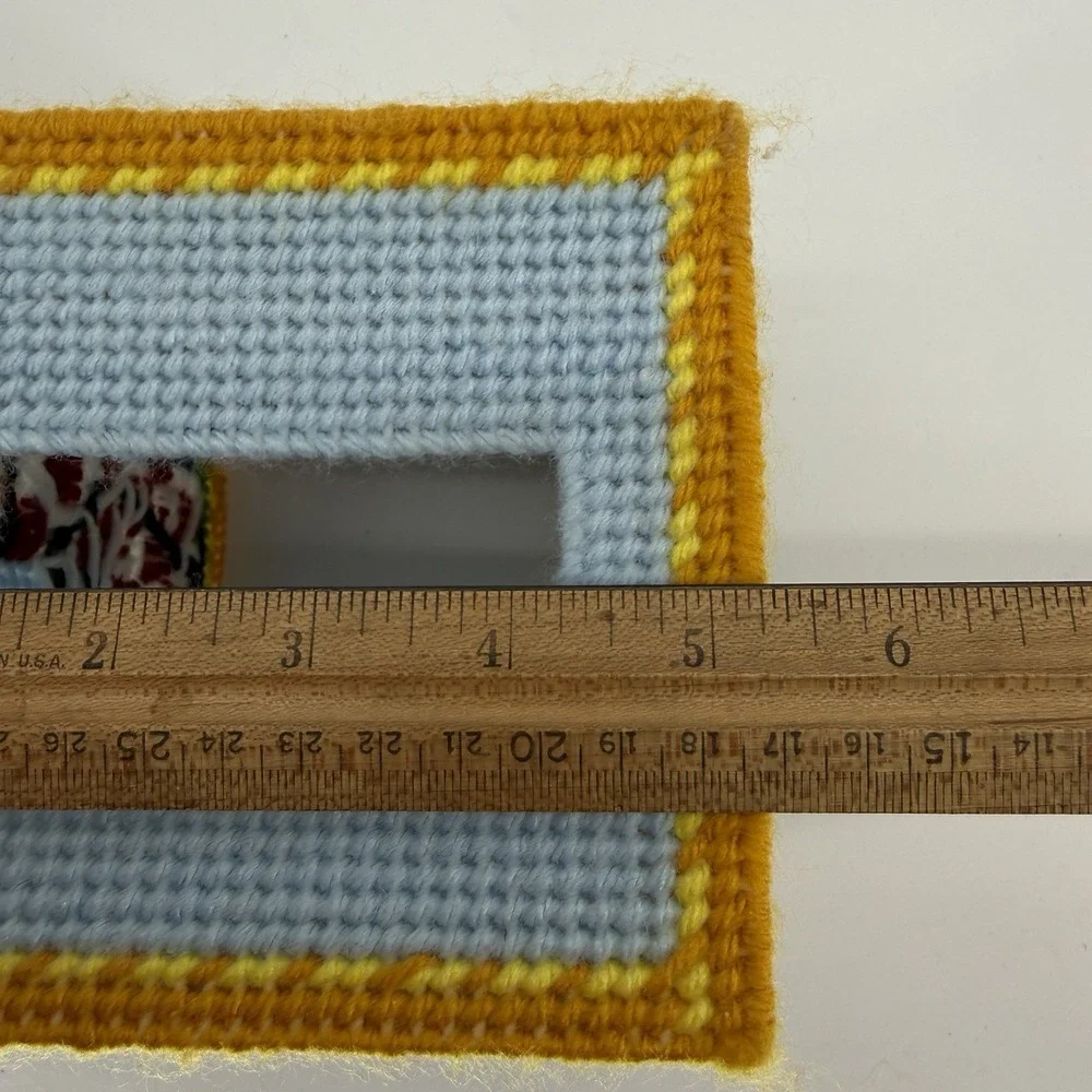 Vintage Lighthouse‎ Plastic Canvas Tissue Box Cover Cross Stitch Embroider